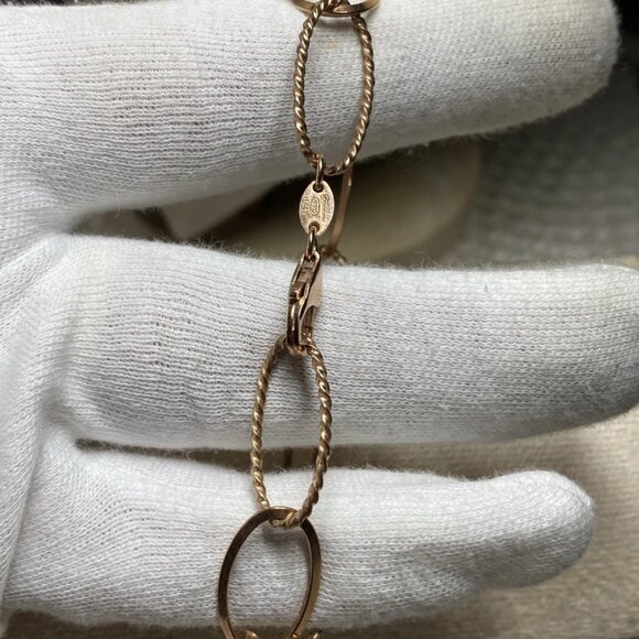 Diodema 925 Sterling Silver Link Bracelet, Made in Italy, 7.5” - Picture 7 of 9